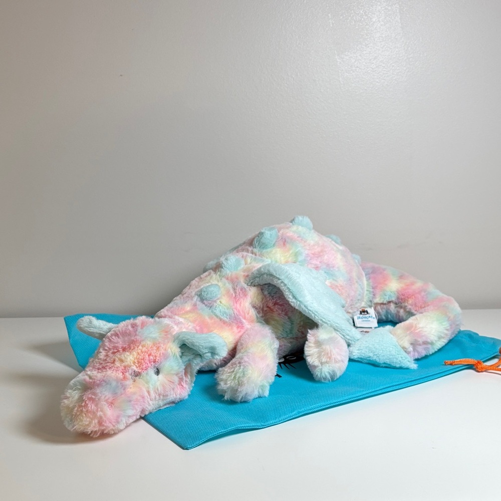 AUTHENTIC❗️Jellycat large Lazulia dragon 20”- NWT- US Seller